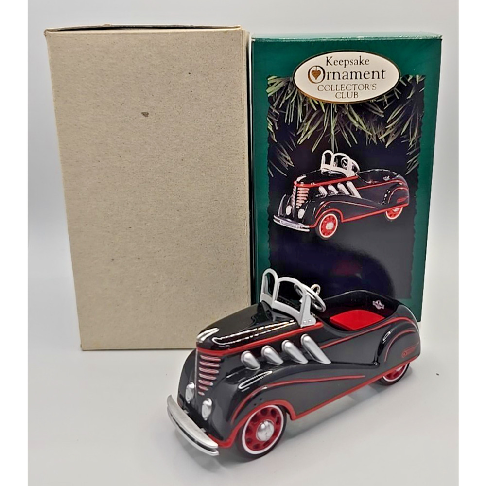 Hallmark 1937 Pedal Car Ornament Steel craft Auburn by Murray 1996 Club NIB U129